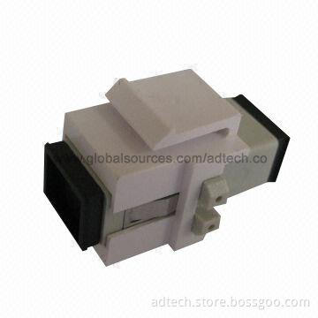 Fiber-optic Keystone Insert with SC MM Simplex Adapter, Fits for Blank Patch Panel